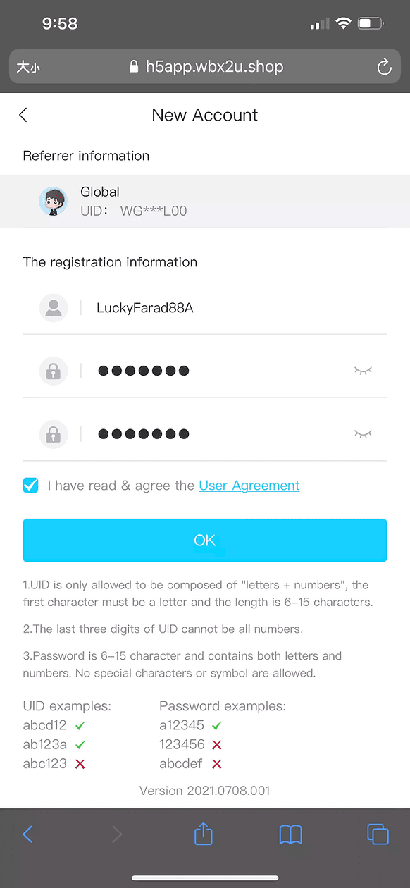 Winbox Register step 3