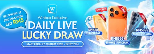 Extra Bonus Daily Live Lucky Draw banner